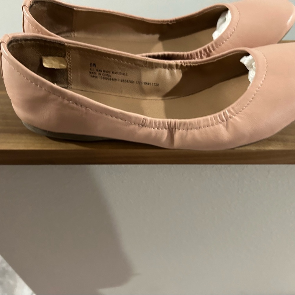 Mossimo Women's Pink Ballet Flats size 8W